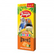 Палочки Happy Jungle д/птиц Мёд и Фрукты(3шт)90гр